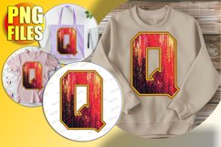 Q Doodle Letter Festive Valentine Loving Heart! Product Image 1
