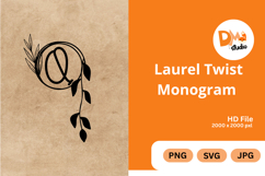 Laurel Twist Monogram Product Image 1