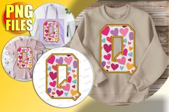 Q Doodle Letter Valentine Festive Whimsical Design! Product Image 1