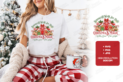 Christmas Magic Gingerbread Candy Holiday T-Shirt Design SVG Product Image 1