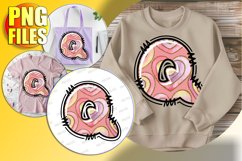 Q Doodle Letter Valentine Playful Festive Icon! Product Image 1