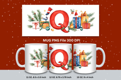 Christmas Mug Customizable Custom Winter Coffee Cup Letter Q Product Image 1