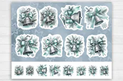 Christmas. Print & Cut Stickers PNG / Christmas Bell Product Image 2