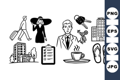 Travel Essentials Vector Clipart for Vacations Product Image 1