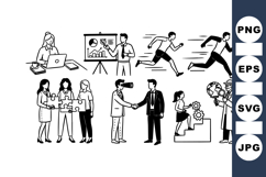 Business People Vector Clipart Set for Corporate Product Image 1