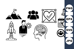 Business Strategy Icon Bundle for Marketing and Planning Product Image 1