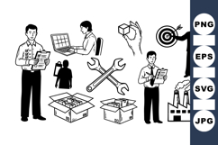 Business Process Workflow Vector Icon Set Bundle Product Image 1