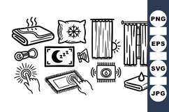 Cozy Home Comfort Vector SVG Clipart Bundle for Decor Product Image 1