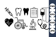 Medical Icon SVG Collection for Healthcare Use Product Image 1