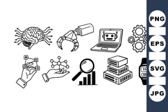 Modern Technology Svg Clipart Bundle For Projects Product Image 1