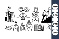 Business Leadership Line Icon Bundle For Presentations Product Image 1