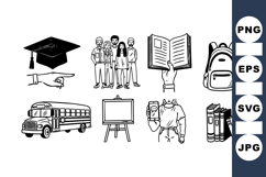 Back To School Vector Clipart Bundle For Education Product Image 1