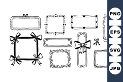 Hand Drawn Frame Border Clipart Bundle for Crafts Product Image 1