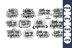 Little Egg Explorer SVG Bundle for Kids Crafts Product Image 1