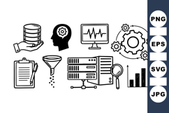 Business Analytics Icon Vector Set For Presentations Product Image 1