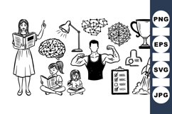 Hand Drawn Education And Success Clipart Set Product Image 1