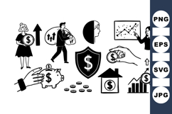 Business Finance Vector Icon Set for Marketing Product Image 1