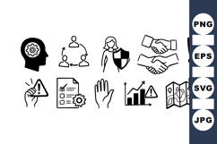 Business Strategy Icon Set for Corporate Presentations Product Image 1
