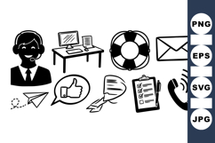 Business Customer Support Icon SVG Bundle Product Image 1
