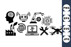 Industrial Technology Vector Icons Set for Digital Projects Product Image 1