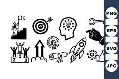 Success Icons Vector Set For Business Growth Product Image 1