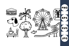 Amusement Park Clipart Bundle for Party Design Product Image 1
