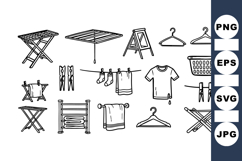 Line Art Laundry Essentials Bundle For Home Use Product Image 1