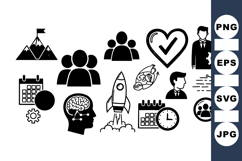 Professional Business Strategy Icon Vector Set Product Image 1