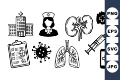 Medical Health Vector Icon Set For Clinics Product Image 1