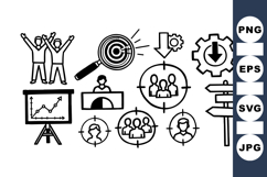 Business Marketing Icon Set For Digital Strategy Product Image 1