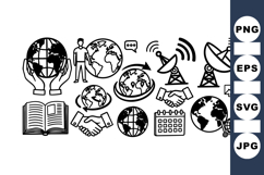 Global Communication Icon Set for Digital Projects Product Image 1