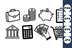 Financial Icon SVG Vector Set For Business Projects Product Image 1