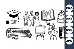 Back To School SVG Clipart Bundle For Learning Projects Product Image 1