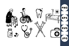 Medical Equipment Vector Clipart Bundle For Healthcare Use Product Image 1