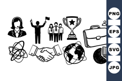 Professional Business Icon Vector Clipart Set Product Image 1