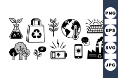 Eco Friendly Energy Icon SVG Bundle Set Product Image 1