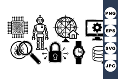 Technology Icon Vector Bundle for Digital Projects Product Image 1