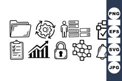 Business Workflow Icon Set for Project Management Product Image 1