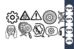 Hand Drawn Technology Icon Vector Product Image 1