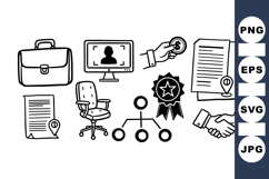 Business Office Vector Icon Set For Corporate Design Product Image 1