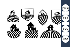 Rustic Farmhouse Vector Logo Design Bundle Product Image 1