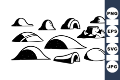 Hand Drawn Desert Rock Vector Clipart Set Product Image 1