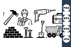 Vector Construction Tools Set For Building Projects Product Image 1