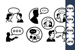 Vector Communication Icon Set For Business Use Product Image 1