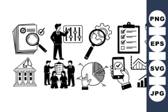 Professional Business Analysis Icon Vector Product Image 1