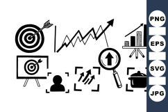 Black Business Icon for Marketing and Growth Product Image 1