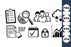 Business Analytics Icons Set for Reports and Presentations Product Image 1