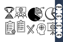 Business Strategy Icon Clipart Set for Presentations Product Image 1