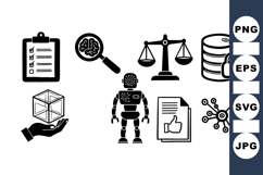 AI Technology Icons Bundle for Web and Print Product Image 1