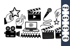 Vector Video Production Icon Set Bundle Product Image 1